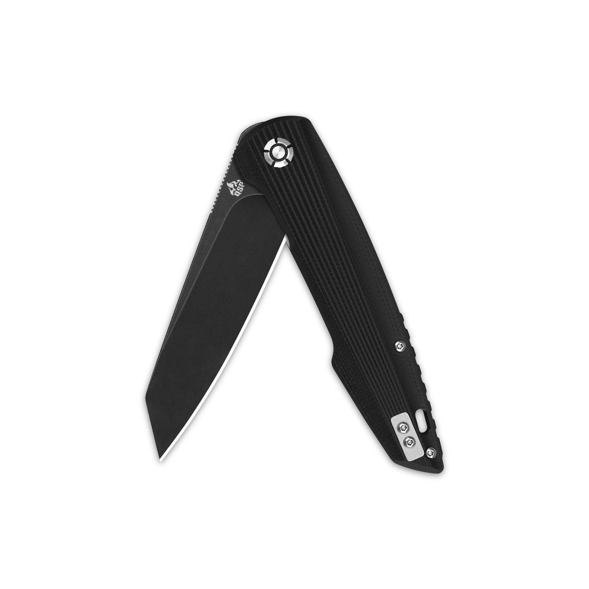 QSP Phoenix Liner Lock Pocket Knife D2 blade Black G10 Handle