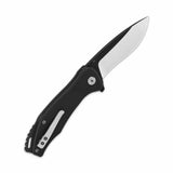 QSP Raven Liner Lock Pocket Knife D2 Blade Black G10 Handle