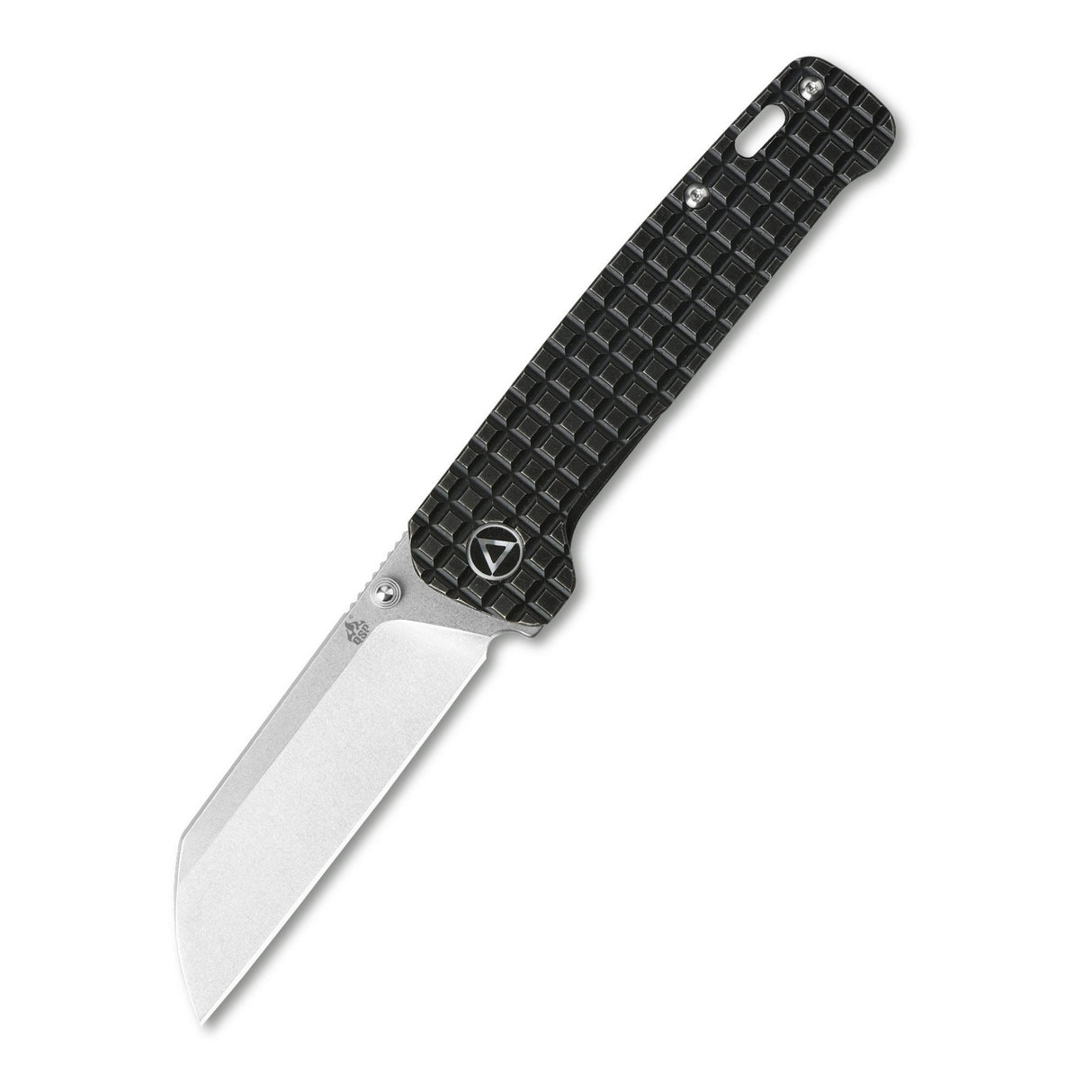 QSP Penguin Frame Lock Pocket Knife 154CM Blade Black Stonewashed Frag Ti Handle