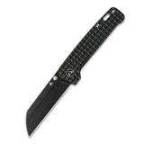 QSP Penguin Frame Lock Pocket Knife 154CM Blade Black Stonewashed Frag Ti Handle