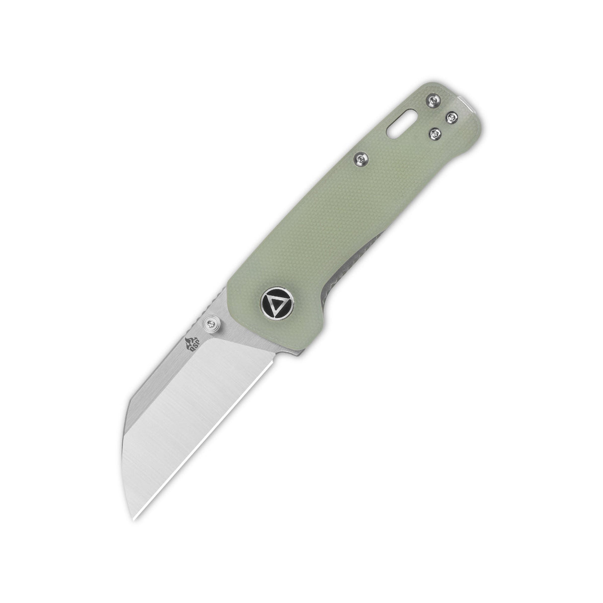 QSP Penguin Mini Liner Lock Pocket Knife 14C28N Blade with Jade G10 Handle