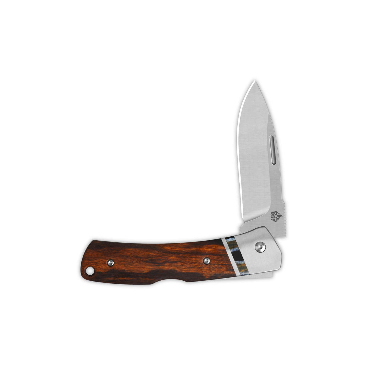 QSP Mustang Lock Back Pocket Knife M390 blade Desert Ironwood Handle - Limited Edition of 58