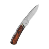 QSP Mustang Lock Back Pocket Knife M390 blade Desert Ironwood Handle - Limited Edition of 58