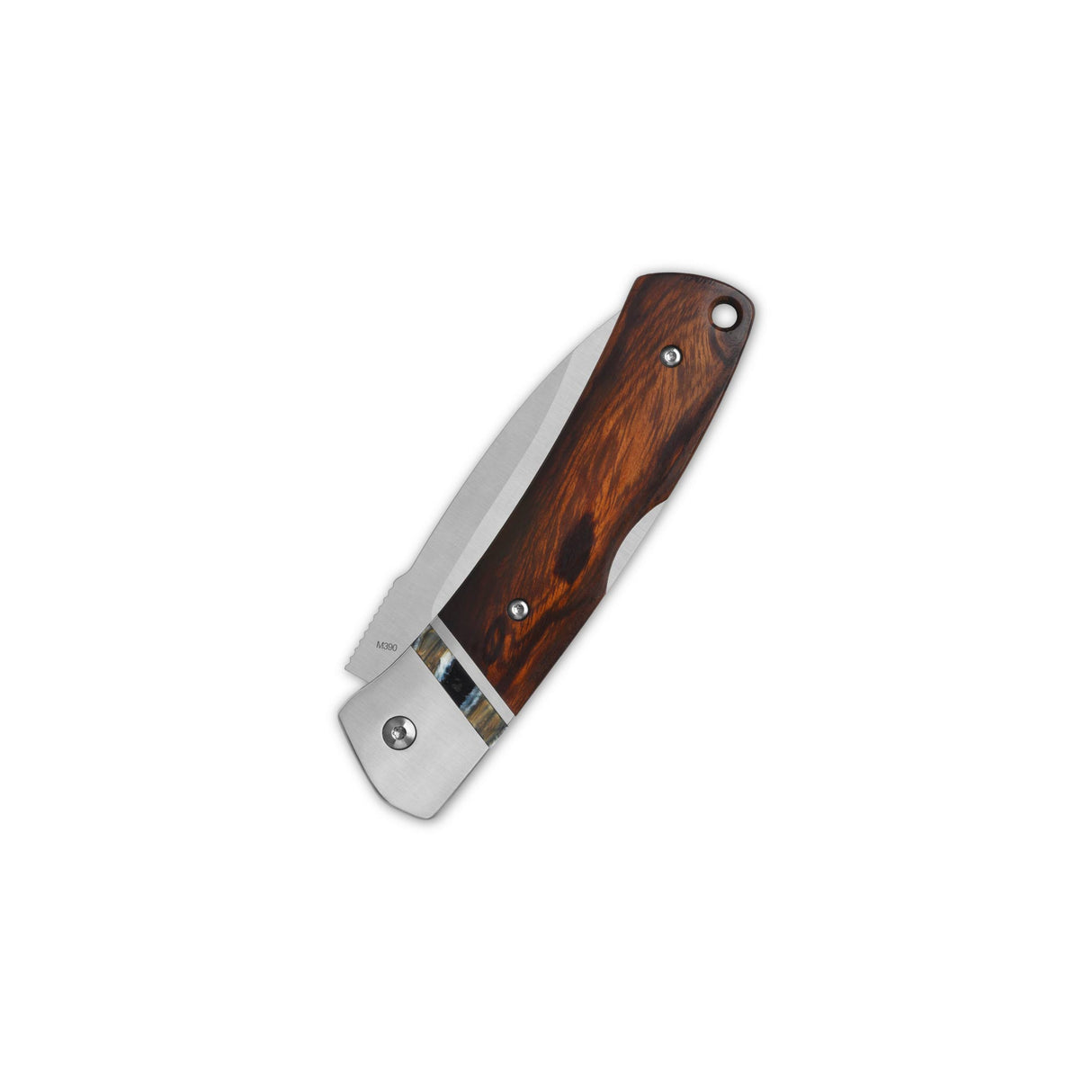 QSP Mustang Lock Back Pocket Knife M390 blade Desert Ironwood Handle - Limited Edition of 58