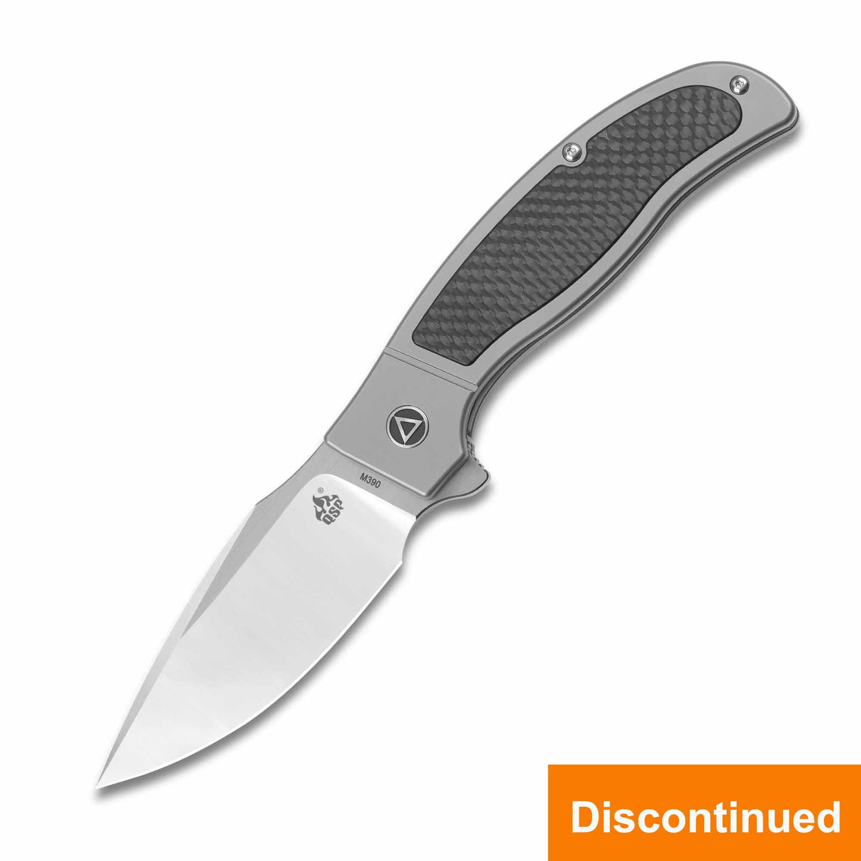 QSP Legatus titanium handle pocket knife, M390 blade, discontinued