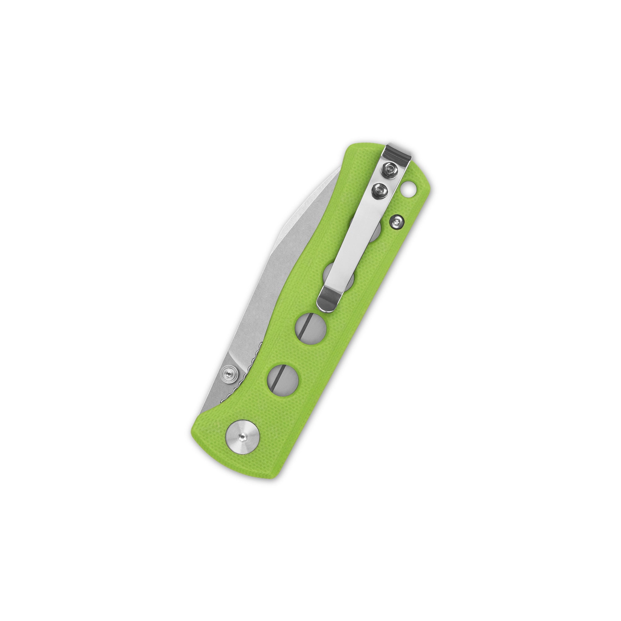 QSP Canary Folder Liner Lock Pocket Knife 14C28N Blade Neon G10 