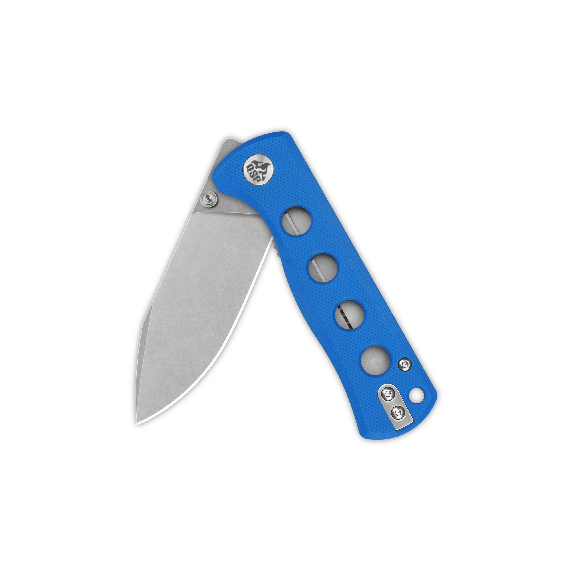 QSP Canary Folder Liner Lock Pocket Knife 14C28N Blade Blue G10 