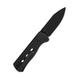 Closed QSP Canary pocket knife with black G10 handle and Glyde Lock mechanism