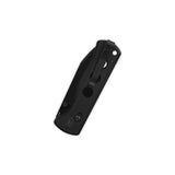 Closed QSP Canary pocket knife with black G10 handle and reversible clip