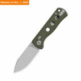 QSP Canary Glyde Lock Pocket Knife 14C28N Blade Olive Green G10 Handle