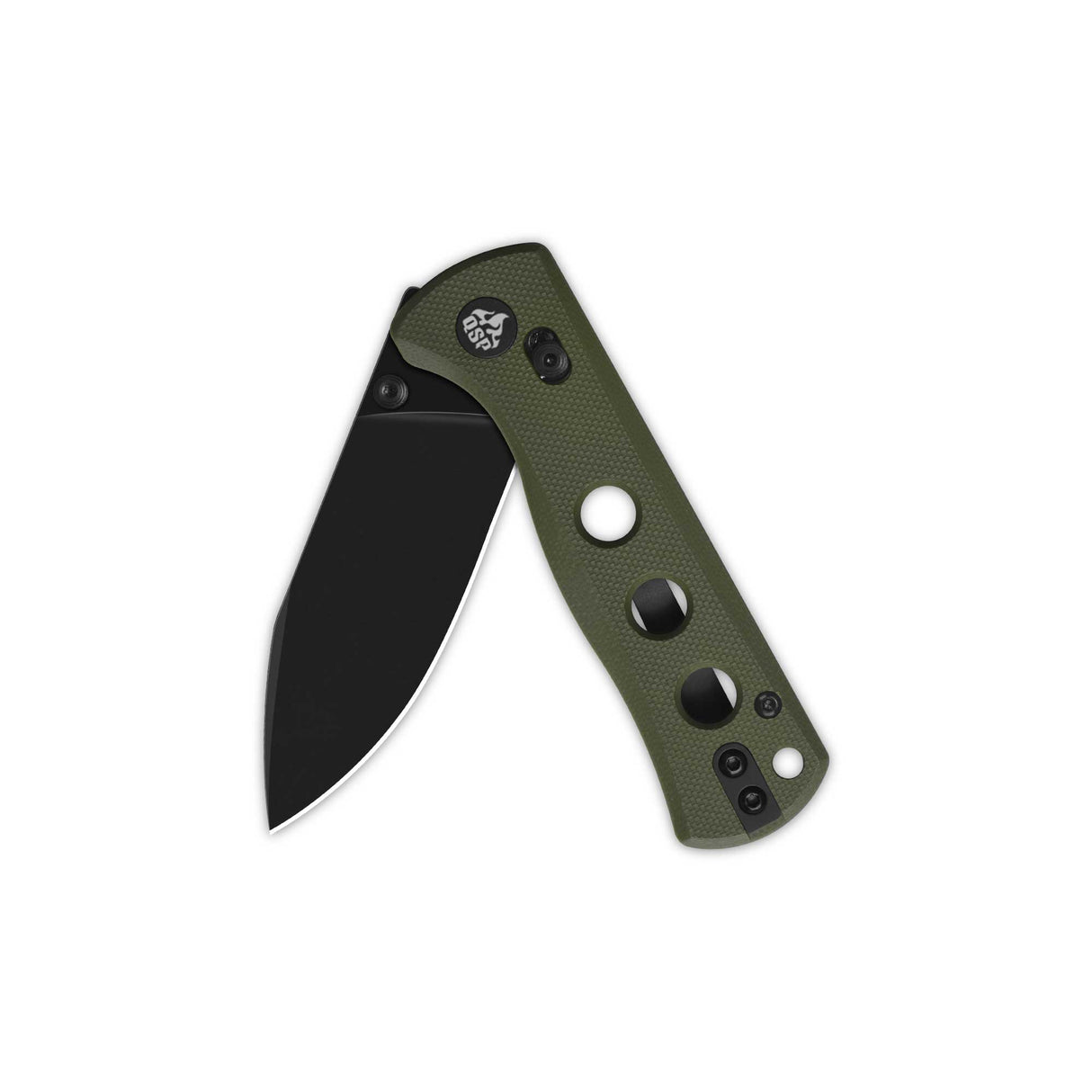 QSP Canary Glyde Lock Pocket Knife 14C28N Blade Olive Green G10 Handle