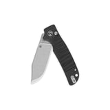 QSP Kali Button Lock Pocket Knife 14C28N Blade Black G10 Handle