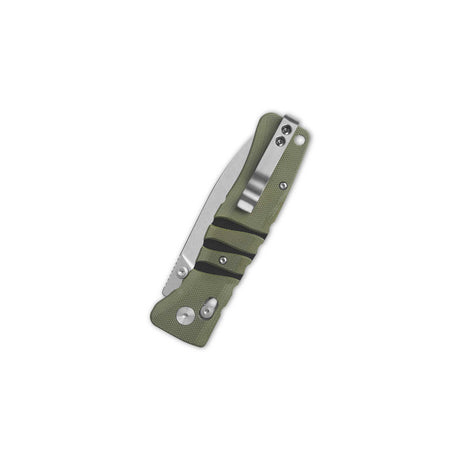 QSP Ripley Glyde Lock Pocket Knife 14C28N Blade Green/Black G10 Handle
