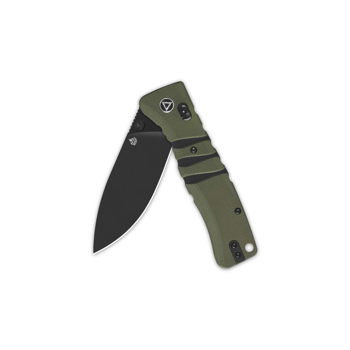 QSP Ripley Glyde Lock Pocket Knife 14C28N Blade Green/Black G10 Handle