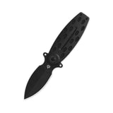 QSP Beetle Liner Lock Pocket Knife 14C28N Blade G10 Handle-Black