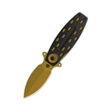 QSP Beetle Liner Lock Pocket Knife 14C28N Blade G10 Handle-Bronze