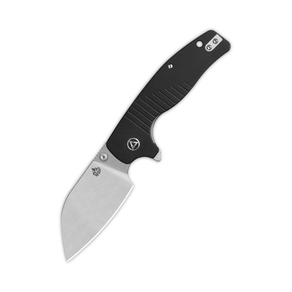 QSP Chefmaster Liner Lock Pocket Knife 14C28N Blade Black G10 Handle