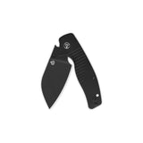 QSP Chefmaster Liner Lock Pocket Knife 14C28N Blade Black G10 Handle