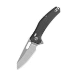 QSP Emu Glyde Lock Pocket Knife 14C28N Blade Black Micarta Handle