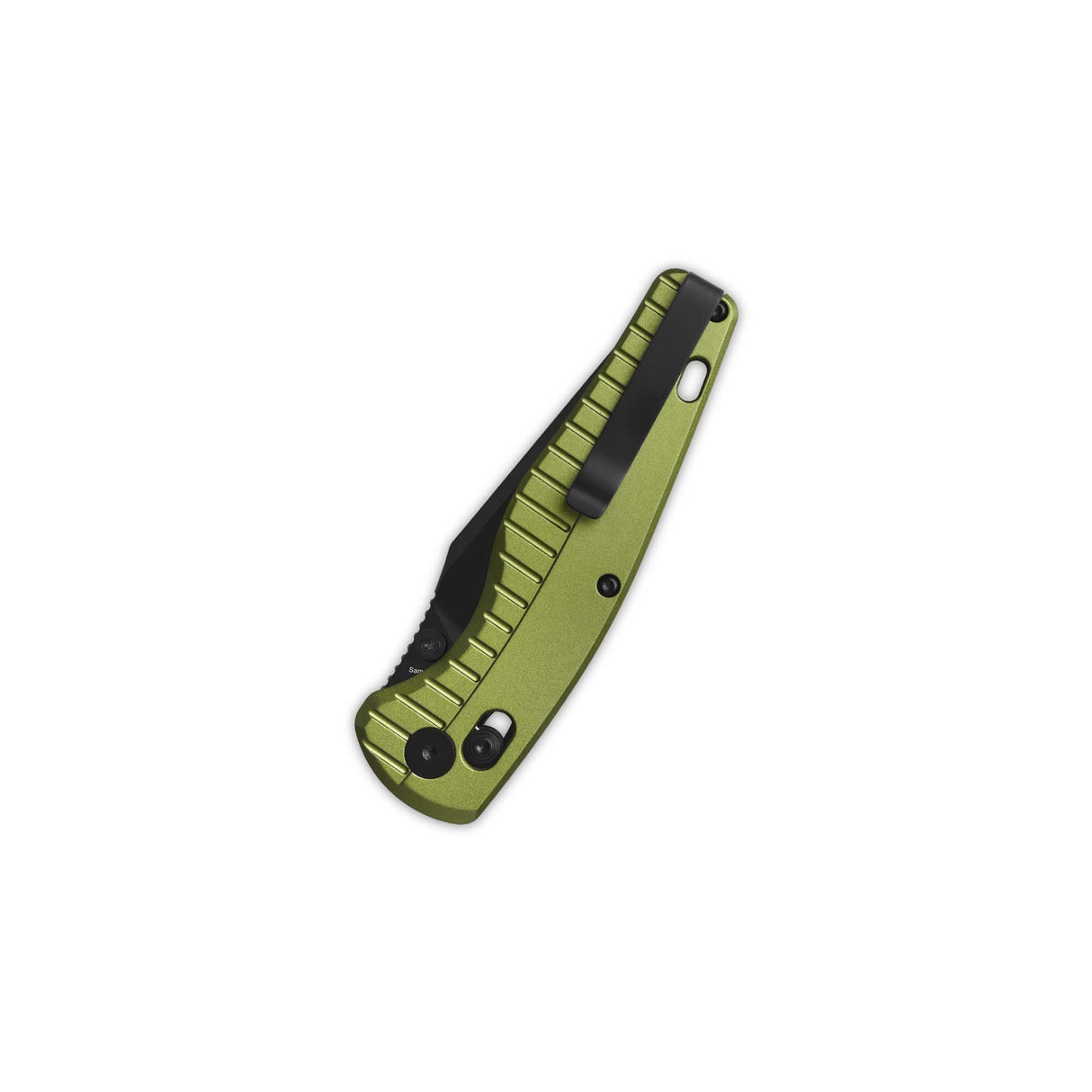 QSP Reptile Glyde Lock Pocket Knife 14C28N Blade Green Aluminium Handle